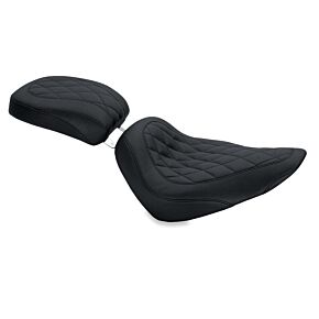 Mustang Motorcycle Mustang Motorcycle Solo Diamond Stitch, 13" W front, 10" W rear - 76802