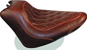 Mustang Motorcycle Mustang Motorcycle Solo Diamond Stitch, Brown - 76766