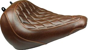 Mustang Motorcycle Mustang Motorcycle Solo Diamond Stitch, Brown - 83023