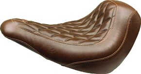 Mustang Motorcycle Mustang Motorcycle Solo Diamond Stitch, Brown - 83041
