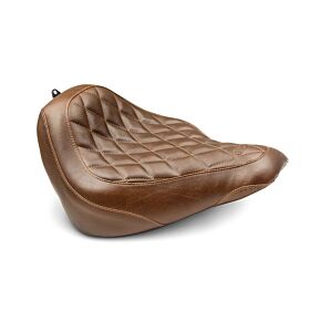 Mustang Motorcycle Mustang Motorcycle Solo Diamond Stitch, Brown - 83053