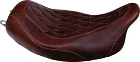 Mustang Motorcycle Mustang Motorcycle Solo Diamond Stitch, Distressed Brown - 76722