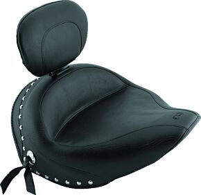 Mustang Motorcycle Mustang Motorcycle Solo Seat with Driver Backrest - 79452
