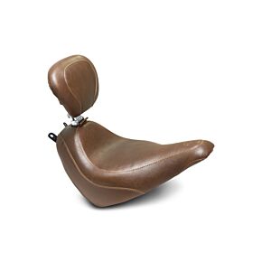 Mustang Motorcycle Mustang Motorcycle Solo Smooth with Backrest, Brown - 83001