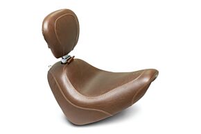 Mustang Motorcycle Mustang Motorcycle Solo Smooth with Backrest, Brown - 83010