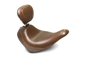 Mustang Motorcycle Mustang Motorcycle Solo Smooth with Backrest, Brown - 83037