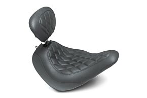 Mustang Motorcycle Mustang Motorcycle Solo with Backrest Diamond Stitch - 83043