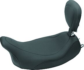 Mustang Motorcycle Mustang Motorcycle Solo with Backrest Smooth, 14" W front, 11.5" W rear - 79719