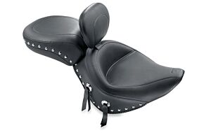 Mustang Motorcycle Mustang Motorcycle Studded Solo Seat with Driver Backrest - 79120