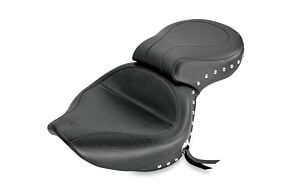 Mustang Motorcycle Mustang Motorcycle Wide Touring One-Piece Seat, Chrome Studded w/Conchos - 75104