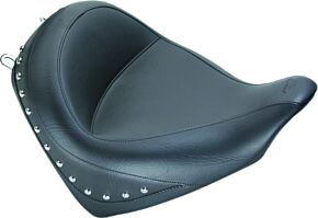 Mustang Motorcycle Mustang Motorcycle Wide Touring Solo Seat, Chrome Studded - 76280