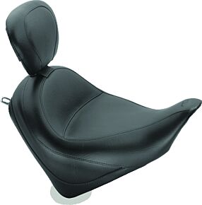 Mustang Motorcycle Mustang Motorcycle Wide Touring Solo Seat w/Driver Backrest, Original - 79628
