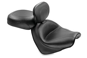 Mustang Motorcycle Mustang Motorcycle Wide Touring Two-Piece Seat w/Driver Backrest, Original - 79561