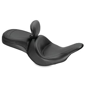 Mustang Motorcycle Mustang Motorcycle Wide Vintage Seat w/ Driver Backrest - 79686