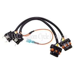 Namz NAMZ 04-23 V-Twin FLTR OEM LED Headlamp Adaptor Daymaker Harness (HD 69200533) - NHD-69200533