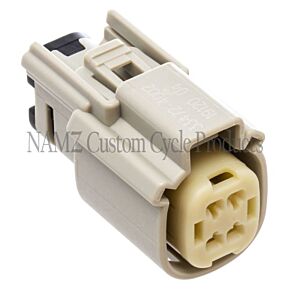 Namz NAMZ 07-23 V-Twin Molex MX-150 4-Position Female Connector - Gray (HD 72444-07GY) - NM-33472-4002