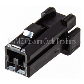 Namz NAMZ AMP 040 Series 2-Position Female Wire Plug Housing Connector (HD 72912-01BK) - NA-174056-2