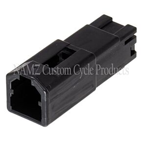 Namz NAMZ AMP 040 Series 2-Position Male Wire Cap Housing Connector (HD 72902-01BK) - NA-174057-2