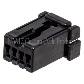 Namz NAMZ AMP 040 Series 4-Postiion Female Wire Plug Housing Connector (HD 72914-01BK) - NA-174966-2