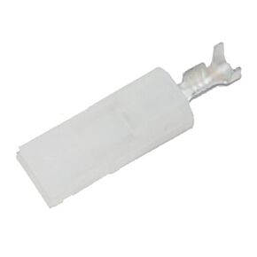 Namz NAMZ AMP .187in. Female White Socket Housing w/Terminal - 20 Pack (HD 72294-94) - NHD-72294-94