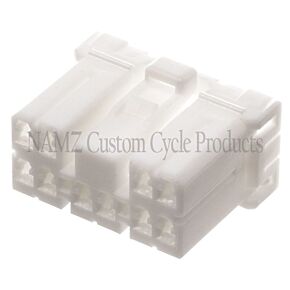 Namz NAMZ AMP Multilock 10-Position Female Wire Plug Housing (HD 73160-96BK) - NA-174465-2