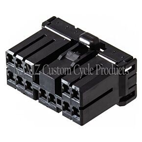 Namz NAMZ AMP Multilock 12-Position Female Wire Plug Housing (HD 73164-96BK) - NA-173851-2