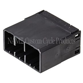 Namz NAMZ AMP Multilock 12-Position Male Wire Cap Housing (HD 73112-96BK) - NA-174933-2