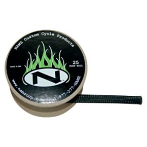 Namz NAMZ Braided Flex Sleeving 25ft. Spool (1/8in. ID) - Black - NBFS-2501