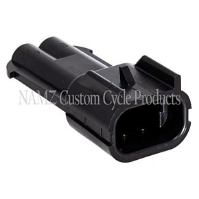 Namz NAMZ Delphi-Packard Weatherpack 2-Position Male Wire Connector w/Seals - NDP-38062