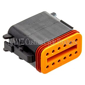 Namz NAMZ Deutsch DT Series 12-Wire Plug & Wedgelock - Black (HD 72119-94BK) - DP-12B