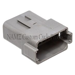 Namz NAMZ Deutsch DT Series 12-Wire Receptacle & Wedgelock - Gray (HD 72129-94GY) - DR-12G