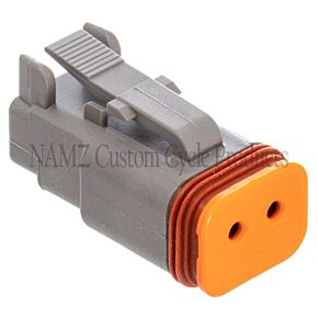 Namz NAMZ Deutsch DT Series 2-Wire Plug & Wedgelock - Grey (Repl HD 72132-94GY) - DP-2G