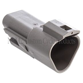 Namz NAMZ Deutsch DT Series 3-Wire Receptacle & Wedgelock - Gray (HD 72123-94GY) - DR-3G