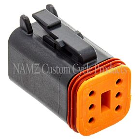 Namz NAMZ Deutsch DT Series 6-Wire Plug & Wedgelock - Black (Repl. HD 72116-94BK) - DP-6B