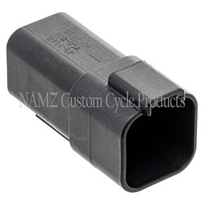Namz NAMZ Deutsch DT Series 6-Wire Receptacle & Wedgelock - Black (Repl. HD 72106-94BK) - DR-6B