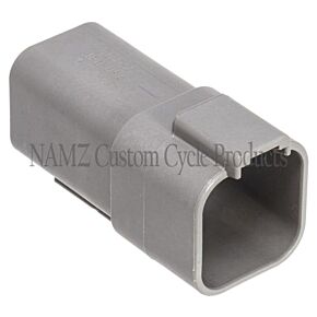 Namz NAMZ Deutsch DT Series 6-Wire Receptacle & Wedgelock - Gray (Repl. HD 72126-94GY) - DR-6G