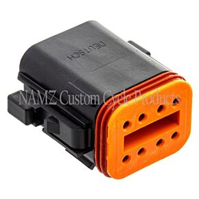 Namz NAMZ Deutsch DT Series 8-Wire Plug & Wedgelock - Black (Repl. HD 72118-94BK) - DP-8B