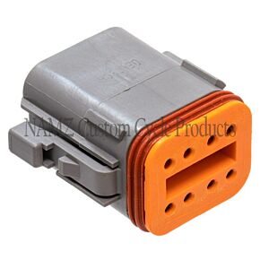 Namz NAMZ Deutsch DT Series 8-Wire Plug & Wedgelock - Grey (Repl. HD 72138-94GY) - DP-8G