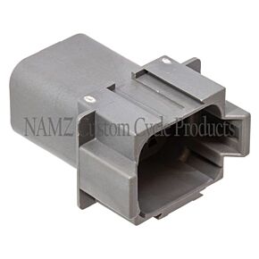 Namz NAMZ Deutsch DT Series 8-Wire Receptacle & Wedgelock - Gray (HD 72128-94GY) - DR-8G