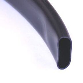 Namz NAMZ Extruded PVC Tubing Black Wire Loom (3/4in.) - 8ft. Section - NETR-034