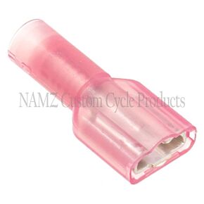 Namz NAMZ Fully Insulated .25in. Female Quick Disconnect Terminals 22-18g (25 Pack) - NIS-19005-0001