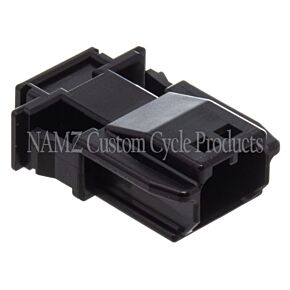 Namz NAMZ JAE MX-1900 2-Position Male Black Pin Housing (HD 72905-11) - NJ-2P51