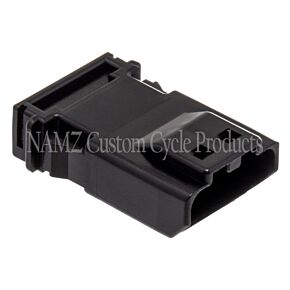 Namz NAMZ JAE MX-1900 4-Position Male Black Pin Housing (HD 72907-11) - NJ-4P51