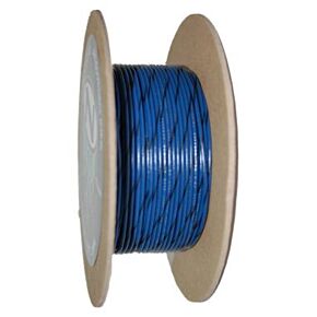 Namz NAMZ OEM Color Primary Wire 100ft. Spool 18g - Blue/Black Stripe - NWR-60-100