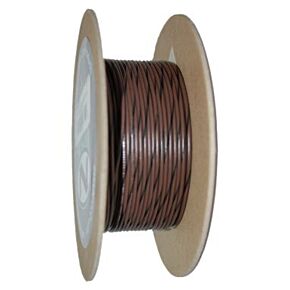 Namz NAMZ OEM Color Primary Wire 100ft. Spool 18g - Brow/Black Stripe - NWR-10-100