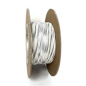 Namz NAMZ OEM Color Primary Wire 100ft. Spool 20g - White/Gray Stripe - NWR-98-100-20