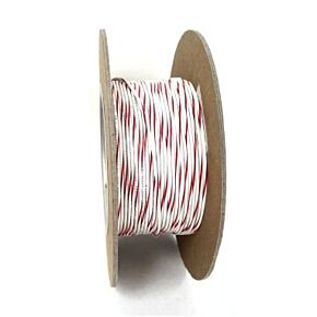Namz NAMZ OEM Color Primary Wire 100ft. Spool 20g - White/Red Stripe - NWR-92-100-20