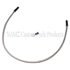 Namz NAMZ Oil Sending Harness Cover (SS Braided & Clear Coated - Stock Length) - NOSSH-1801