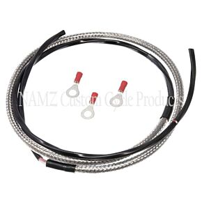 Namz NAMZ Tachometer Harness (SS Braided & Clear Coated) - NTH-4801