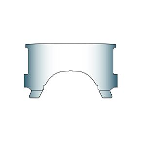 National Cycle National Cycle 60-84 Harley-Davidson FLH Lower Window-Clear - 23010